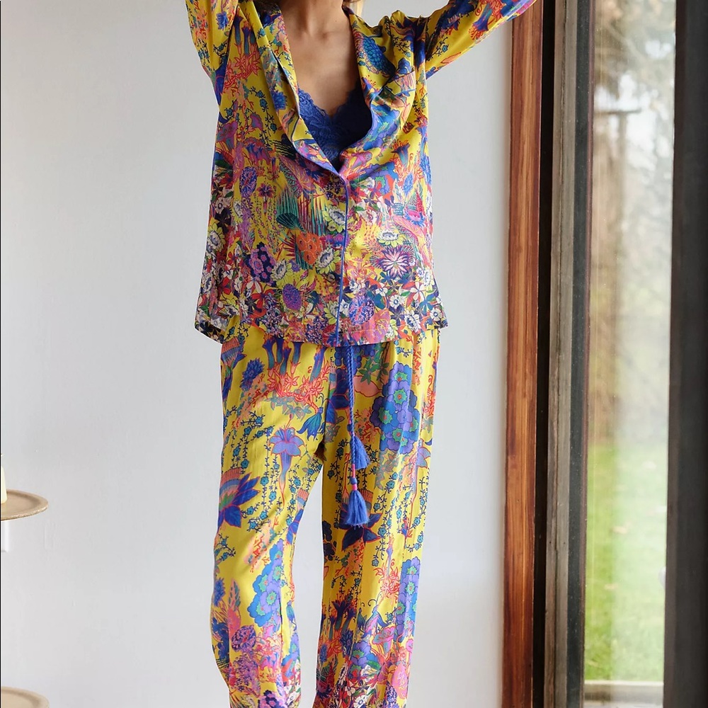 Anthropologie Forest Fable Pajama Set
